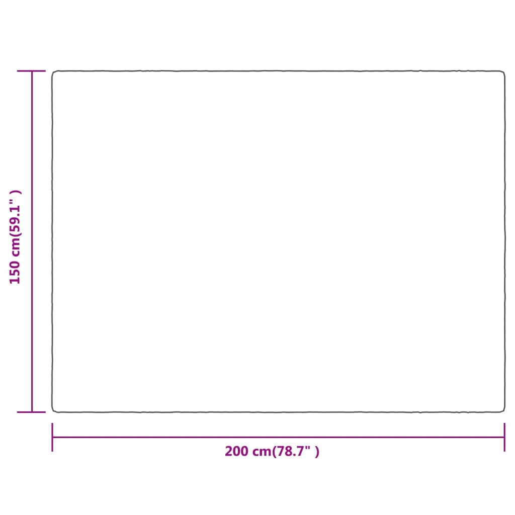fekete poliészter takaró 150x200 cm