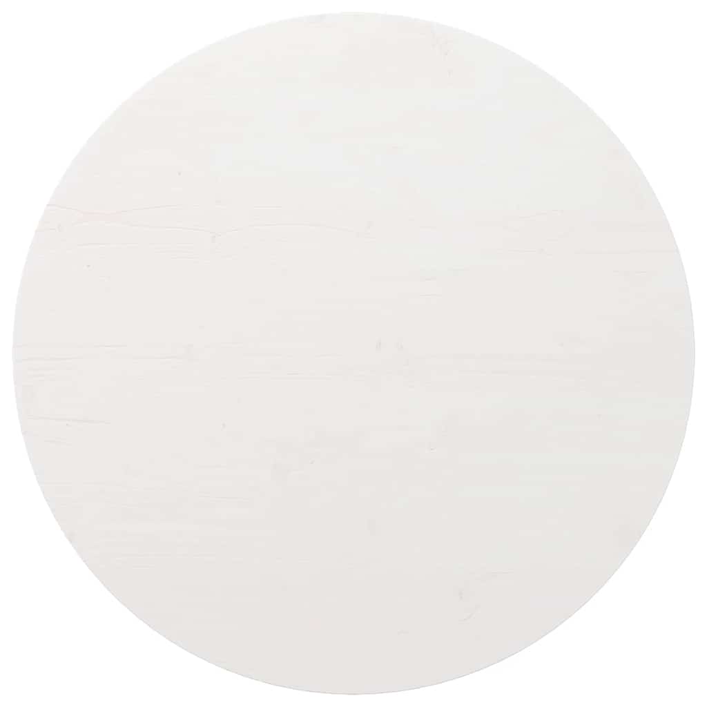 fehér tömör fenyőfa asztallap Ø80 x 2,5 cm