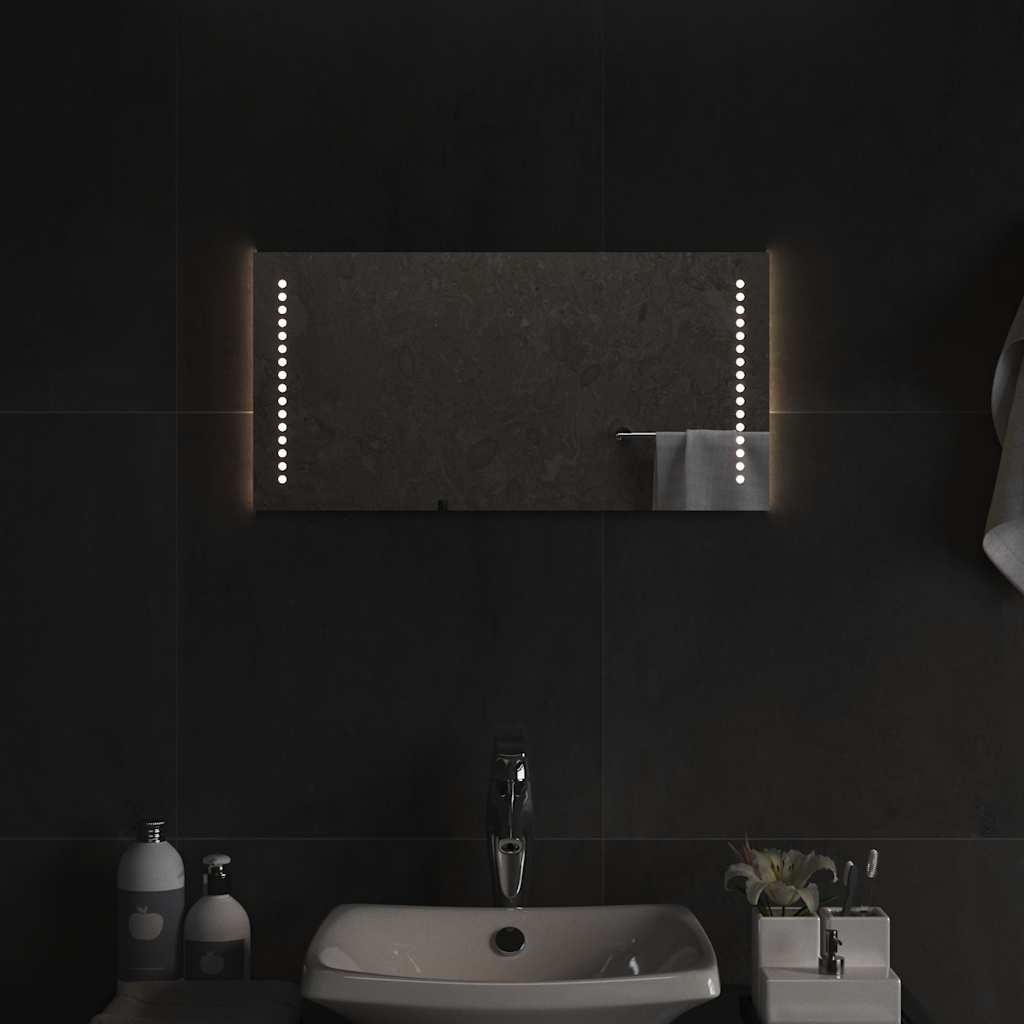 LED-es fürdőszobatükör 60x30 cm