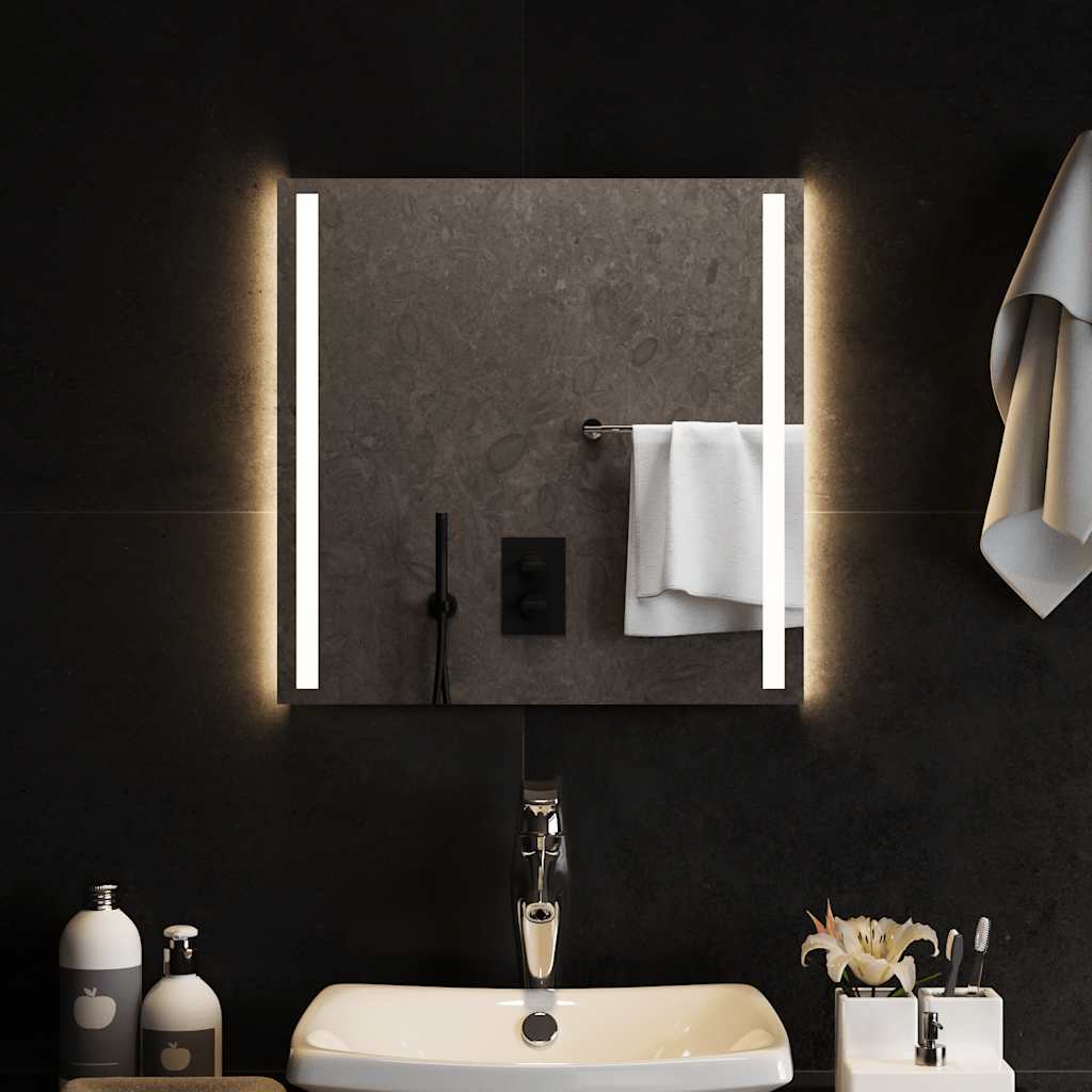 LED-es fürdőszobatükör 50x50 cm