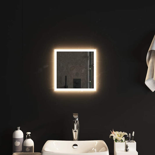 LED-es fürdőszobatükör 30x30 cm