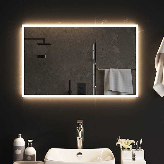 LED-es fürdőszobatükör 80 x 50 cm