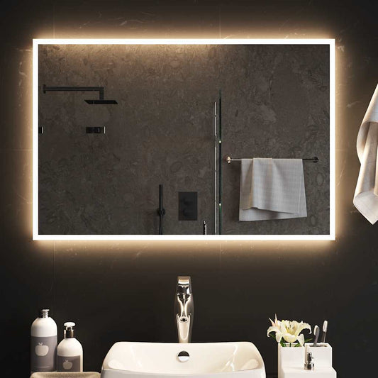 LED-es fürdőszobatükör 90x60 cm