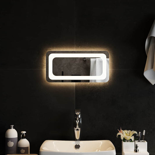 LED-es fürdőszobatükör 40 x 20 cm