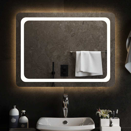 LED-es fürdőszobatükör 80x60 cm