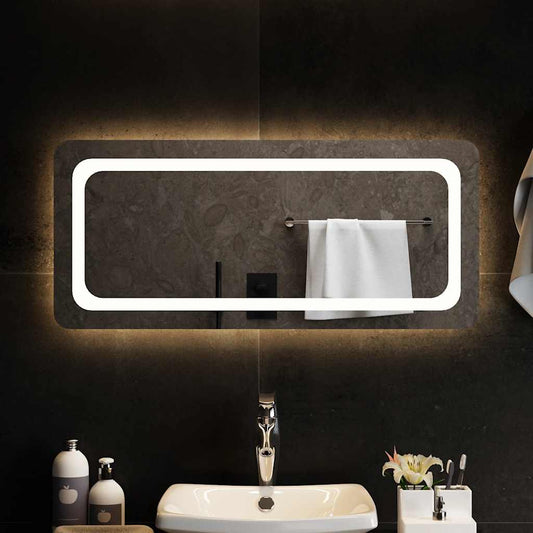 LED-es fürdőszobatükör 90x40 cm