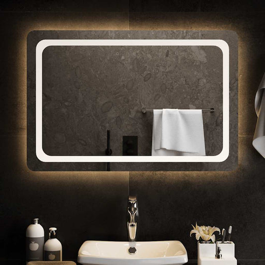 LED-es fürdőszobatükör 90x60 cm