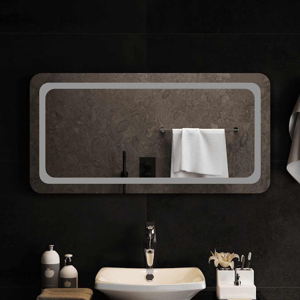 LED-es fürdőszobatükör 100x50 cm