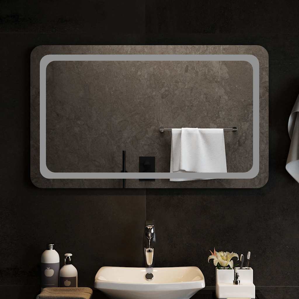 LED-es fürdőszobatükör 100x60 cm