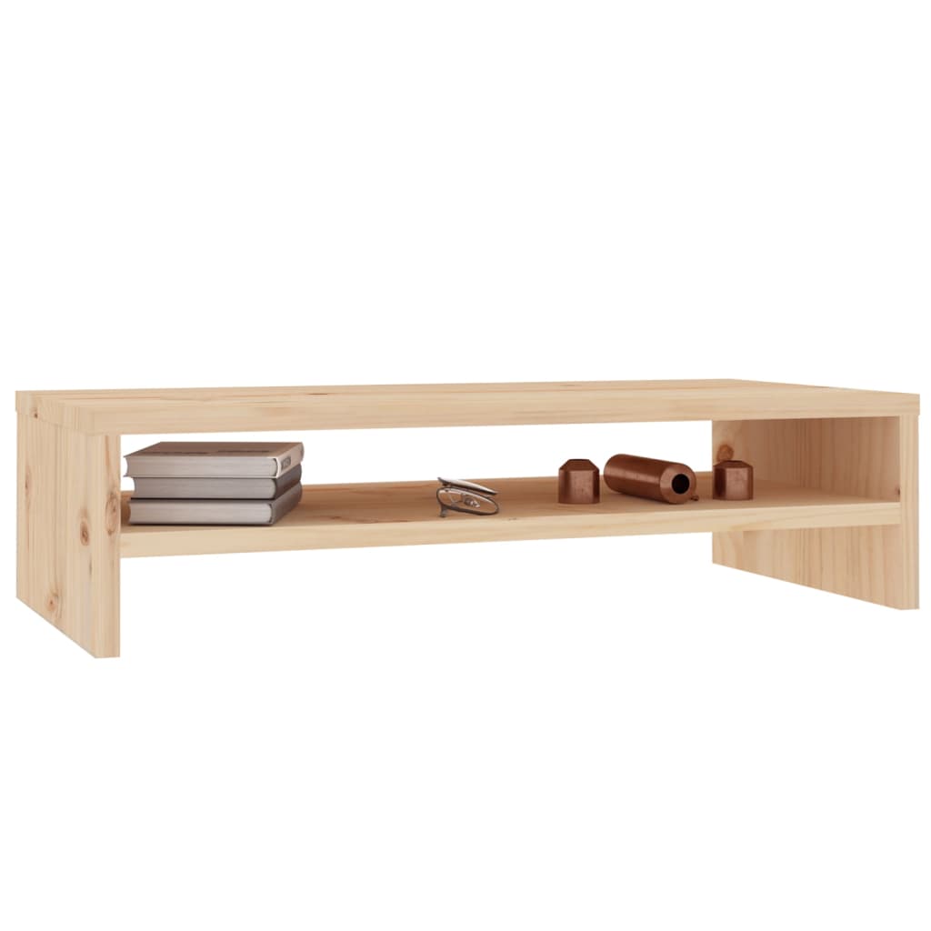 tömör fenyőfa monitorállvány 50 x 24 x 13 cm