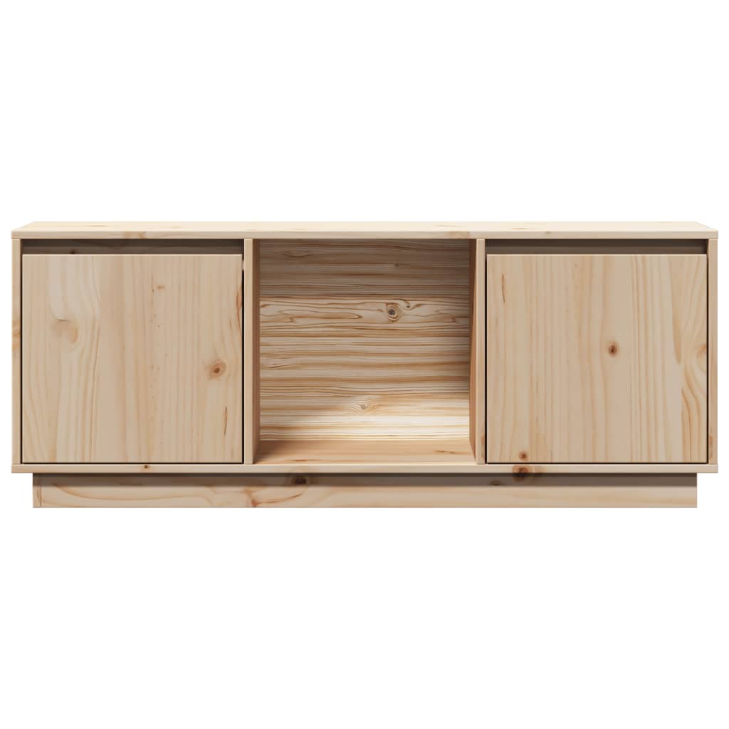 tömör fenyőfa TV-szekrény 110,5 x 35 x 44 cm