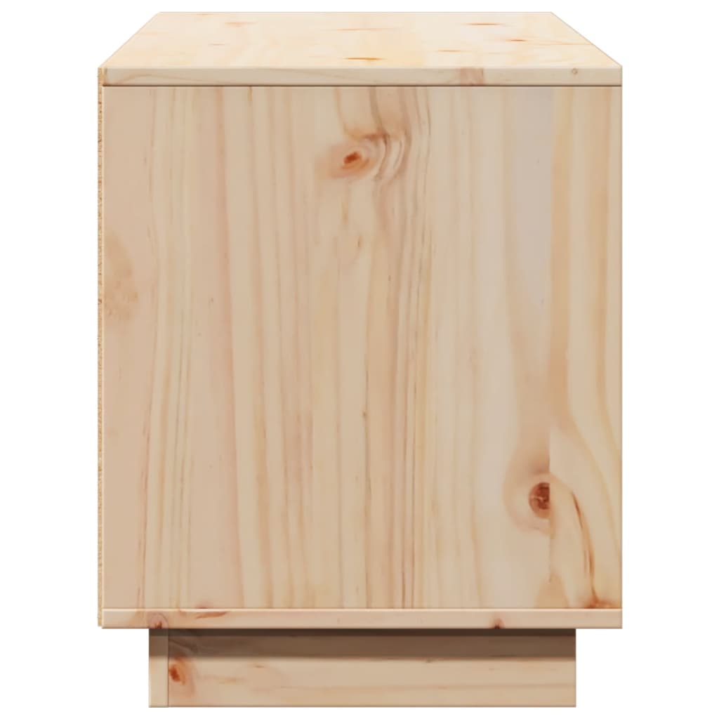 tömör fenyőfa TV-szekrény 110,5 x 35 x 44 cm