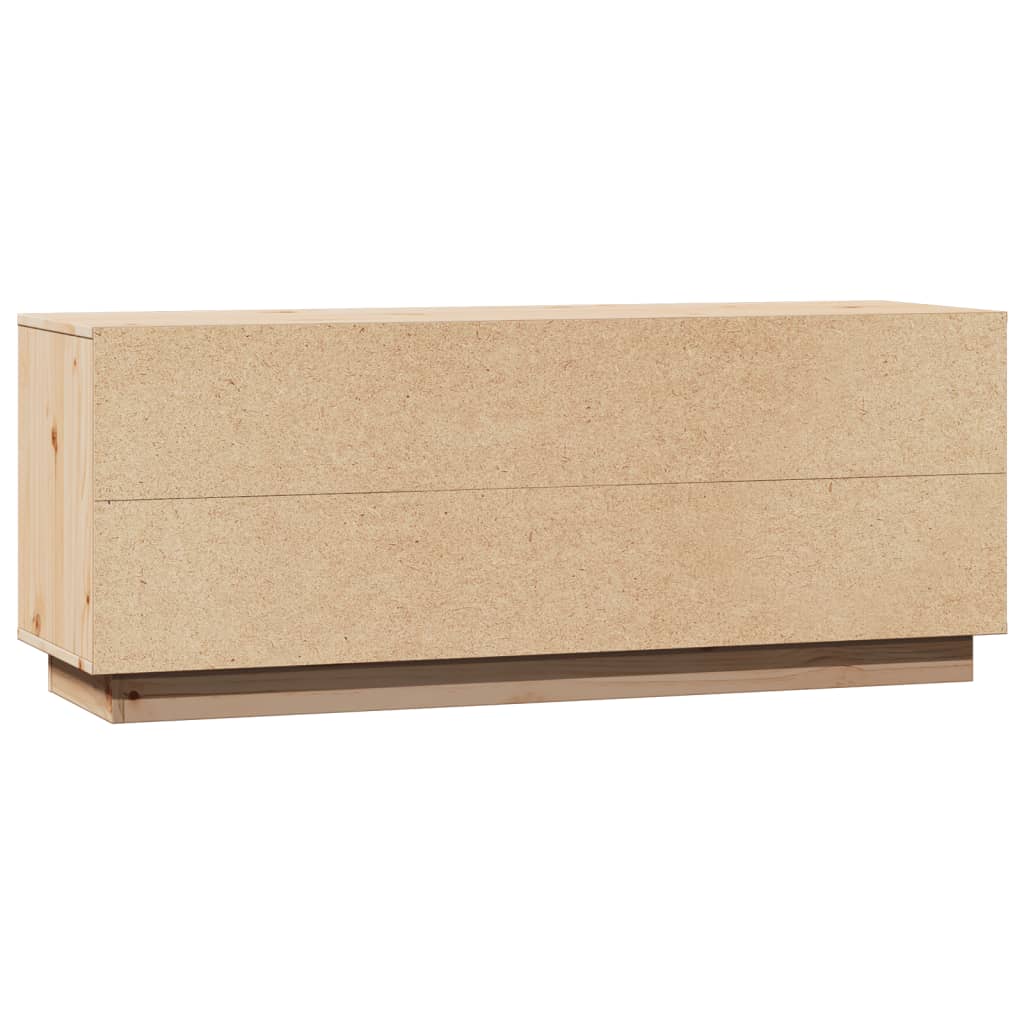 tömör fenyőfa TV-szekrény 110,5 x 35 x 44 cm