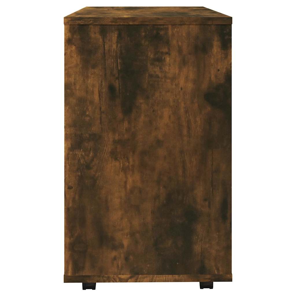 füstös tölgy színű szerelt fa kisasztal 70 x 35 x 55 cm