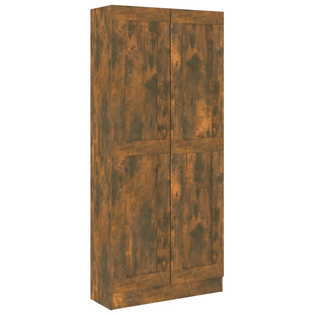 füstös tölgy színű fa fürdőszobaszekrény 82,5x30,5x185,5 cm