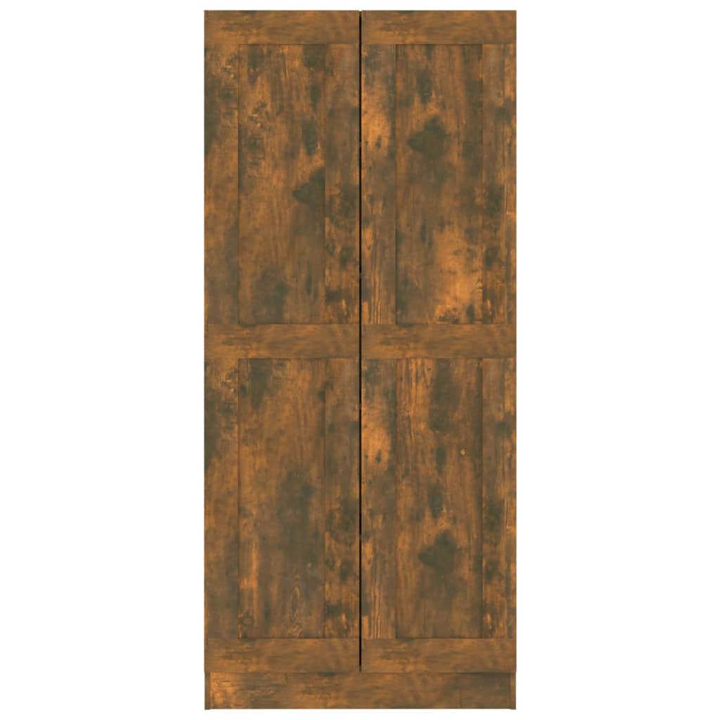 füstös tölgy színű fa fürdőszobaszekrény 82,5x30,5x185,5 cm