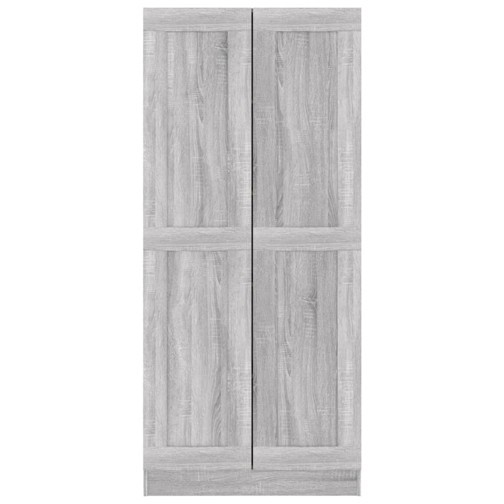 szürke sonoma színű fa fürdőszobaszekrény 82,5x30,5x185,5 cm