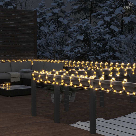 PVC fényfüzér 480 meleg fehér LED-del 20 m