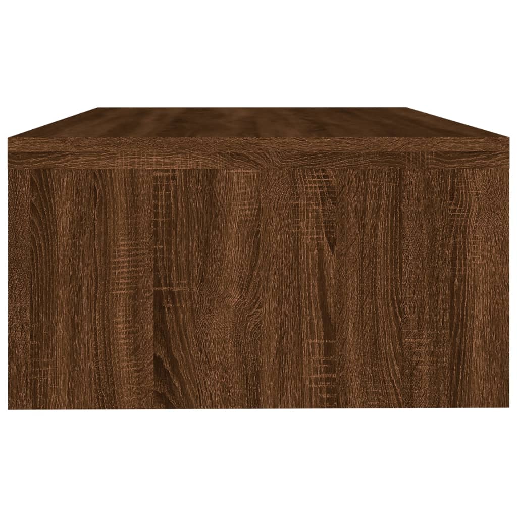 barna tölgy színű szerelt fa monitorállvány 42x24x13 cm
