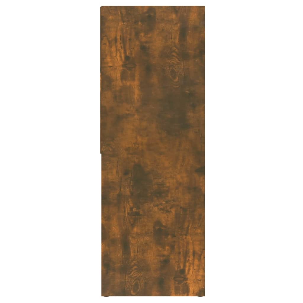 füstös tölgy színű szerelt fa könyvszekrény 67 x 24 x 161 cm