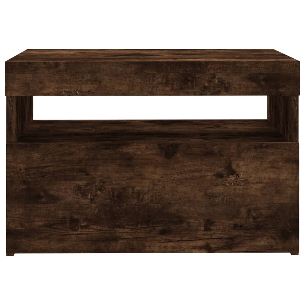 füstös tölgy színű TV-szekrény LED-világítással 60 x 35 x 40 cm