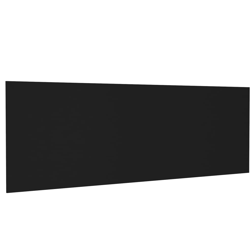 fekete szerelt fa fali fejtámla 240 x 1,5 x 80 cm
