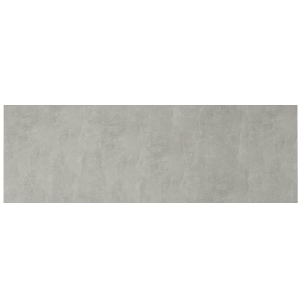 betonszürke szerelt fali fejtámla 240 x 1,5 x 80 cm
