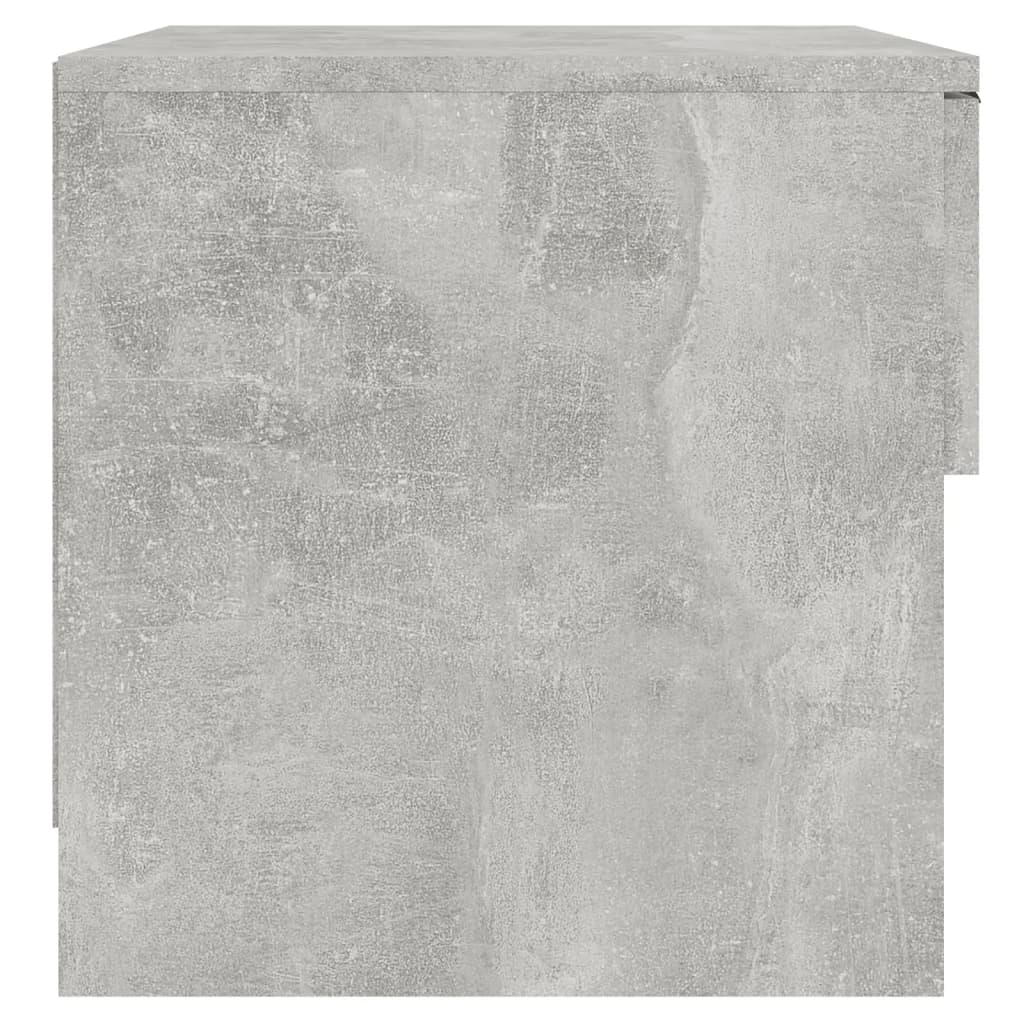 2 db betonszürke szerelt fa éjjeliszekrény