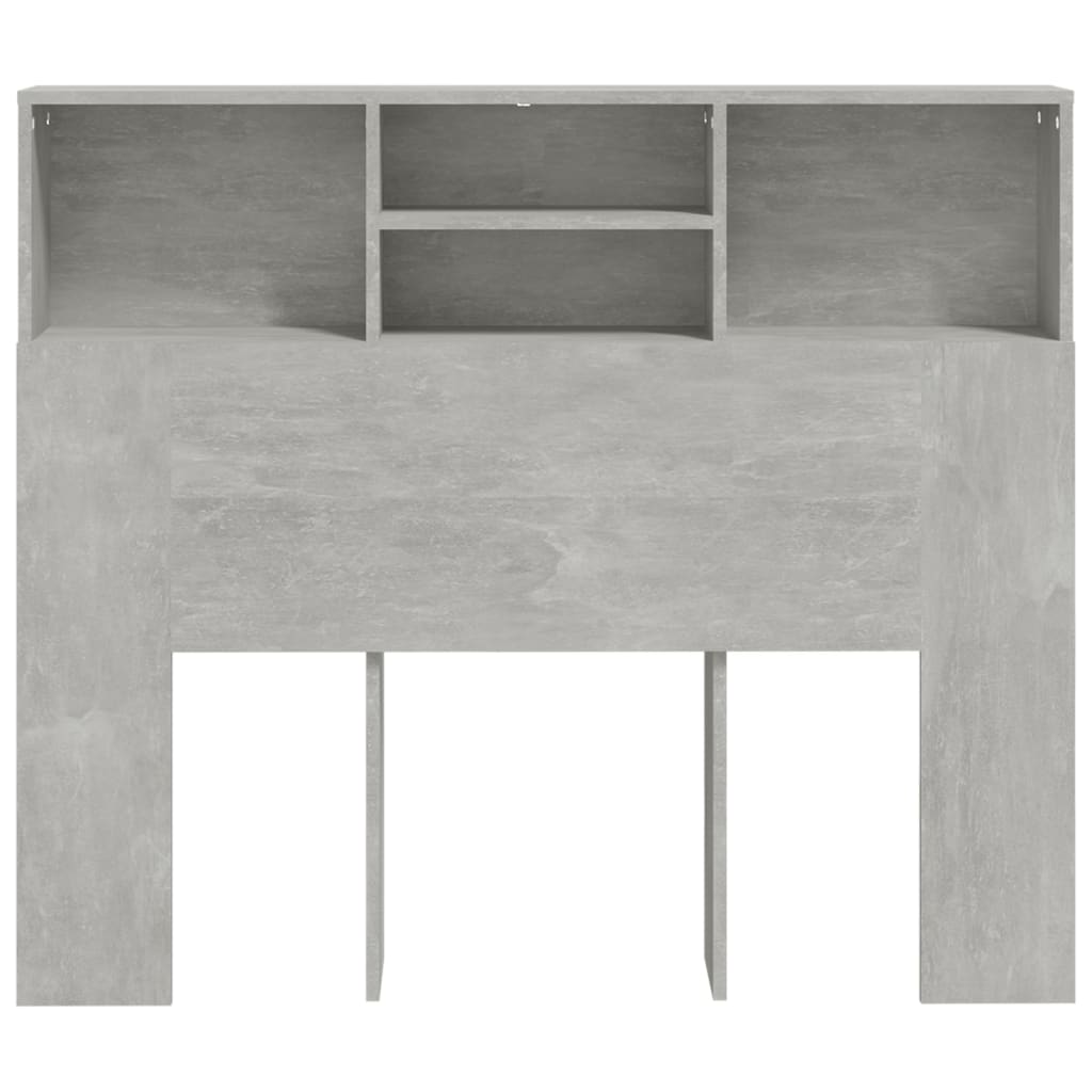 betonszürke áthidaló szekrény 120 x 19 x 103,5 cm