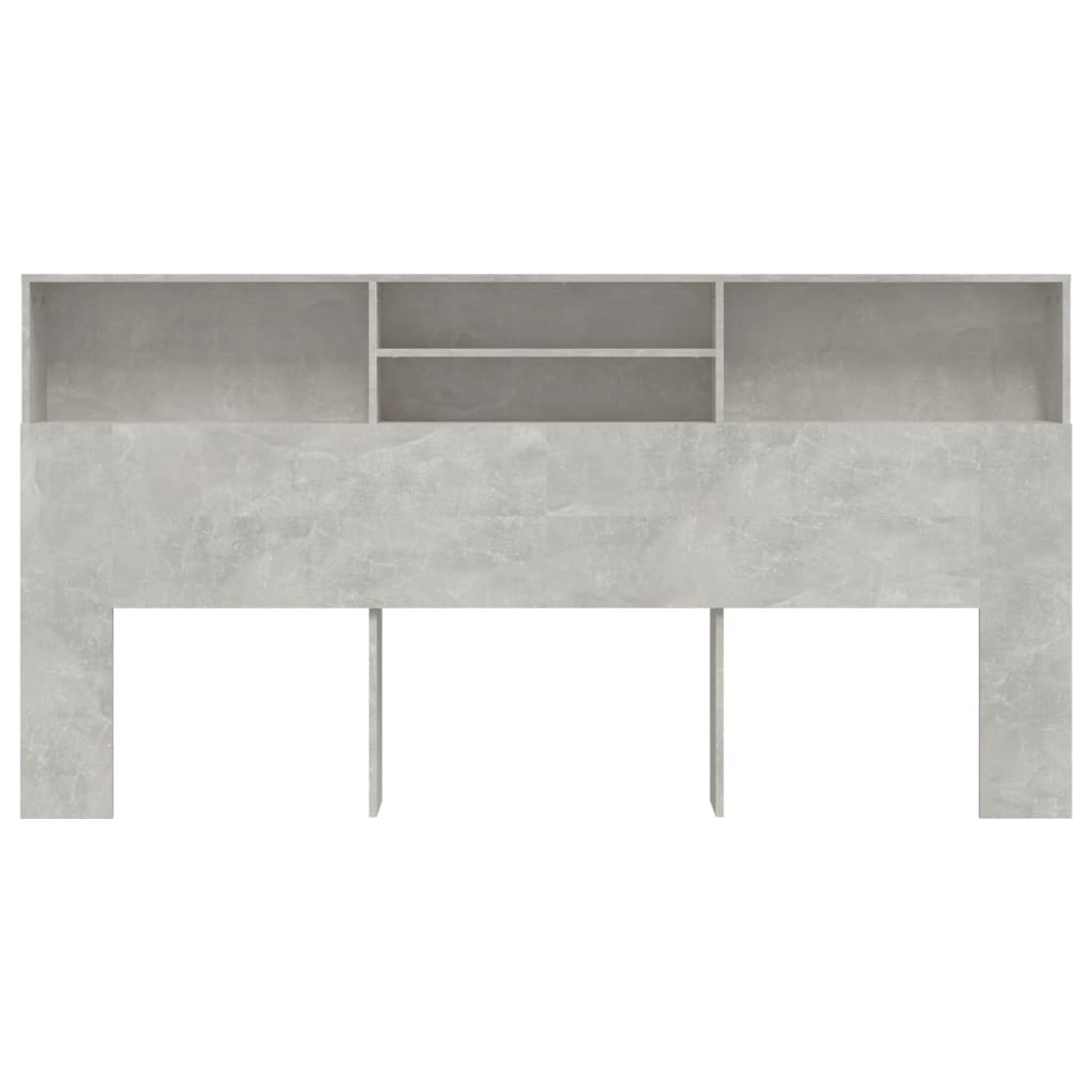 betonszürke áthidaló szekrény 200 x 19 x 103,5 cm