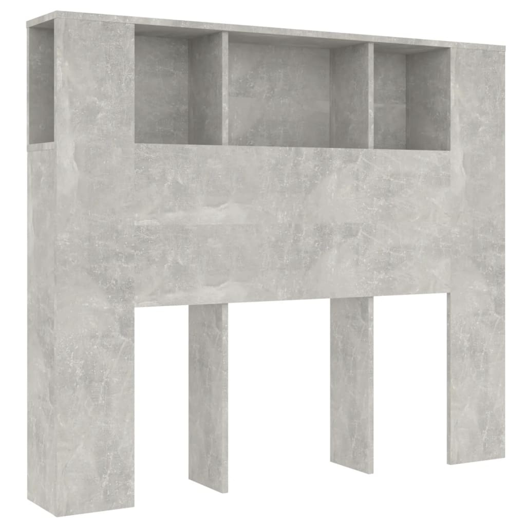 betonszürke áthidaló szekrény 120 x 18,5 x 102,5 cm