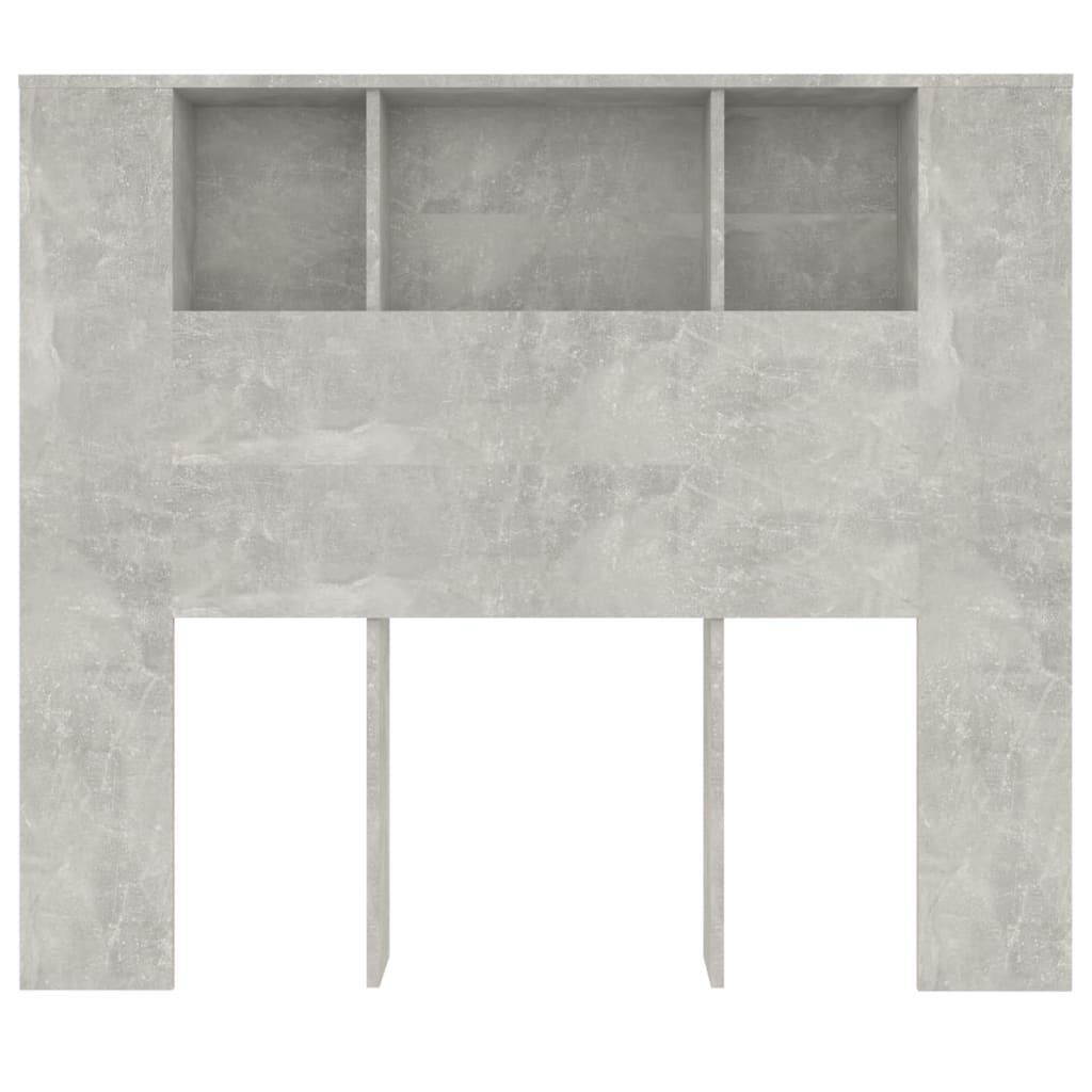 betonszürke áthidaló szekrény 120 x 18,5 x 102,5 cm