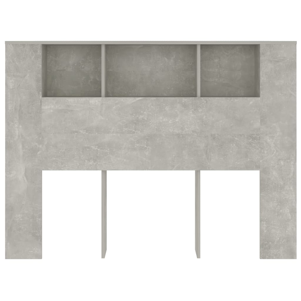 betonszürke áthidaló szekrény 140 x 18,5 x 104,5 cm