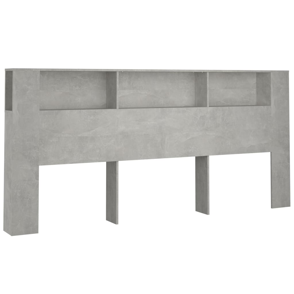 betonszürke áthidaló szekrény 220x18,5x104,5 cm