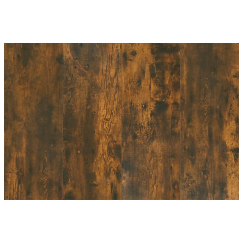 füstös tölgy színű szerelt fa ágyfejtámla 120 x 1,5 x 80 cm
