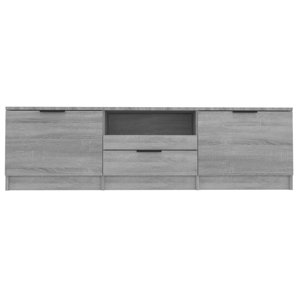 szürke sonoma színű szerelt fa TV-szekrény 140 x 35 x 40 cm