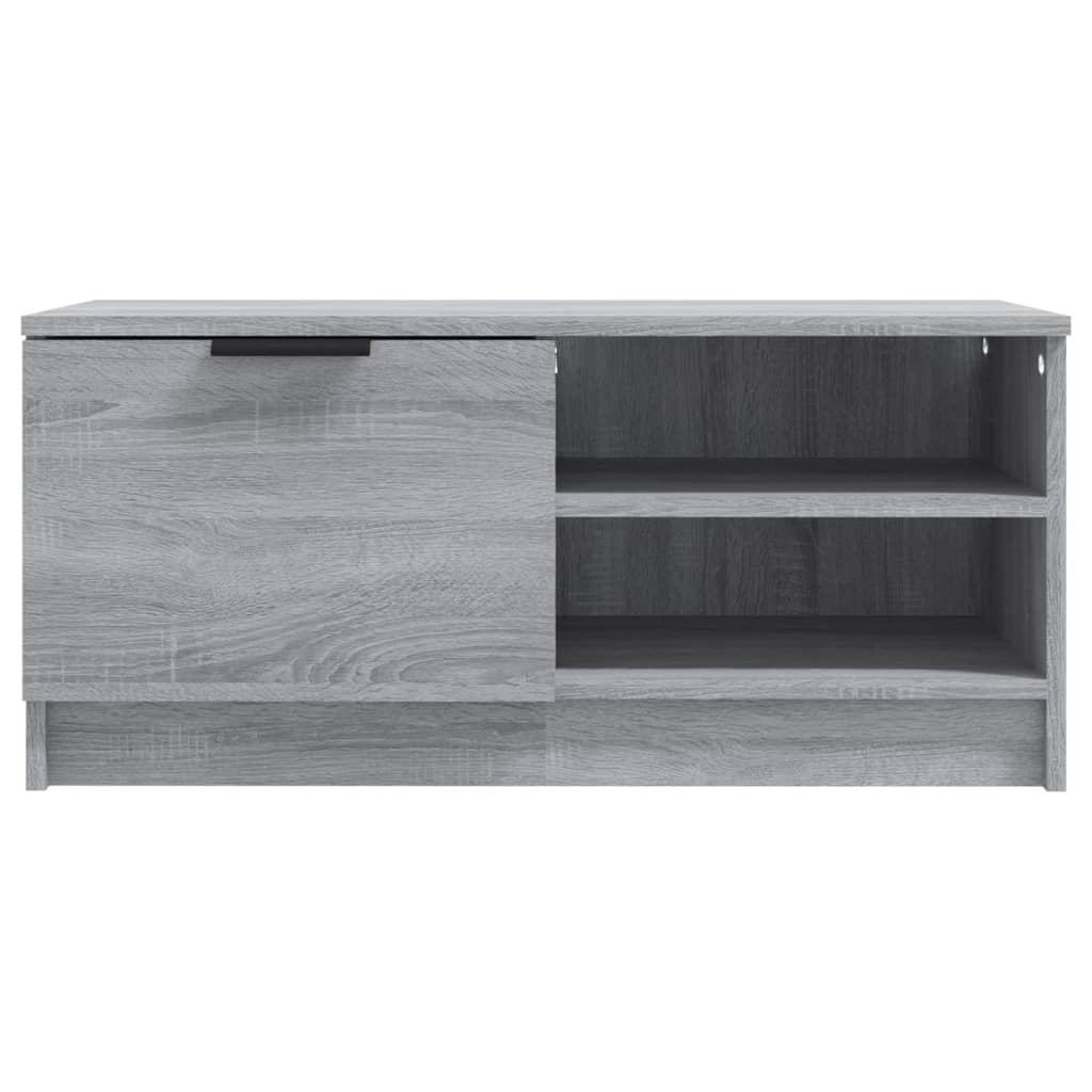szürke sonoma színű szerelt fa TV-szekrény 80 x 35 x 36,5 cm