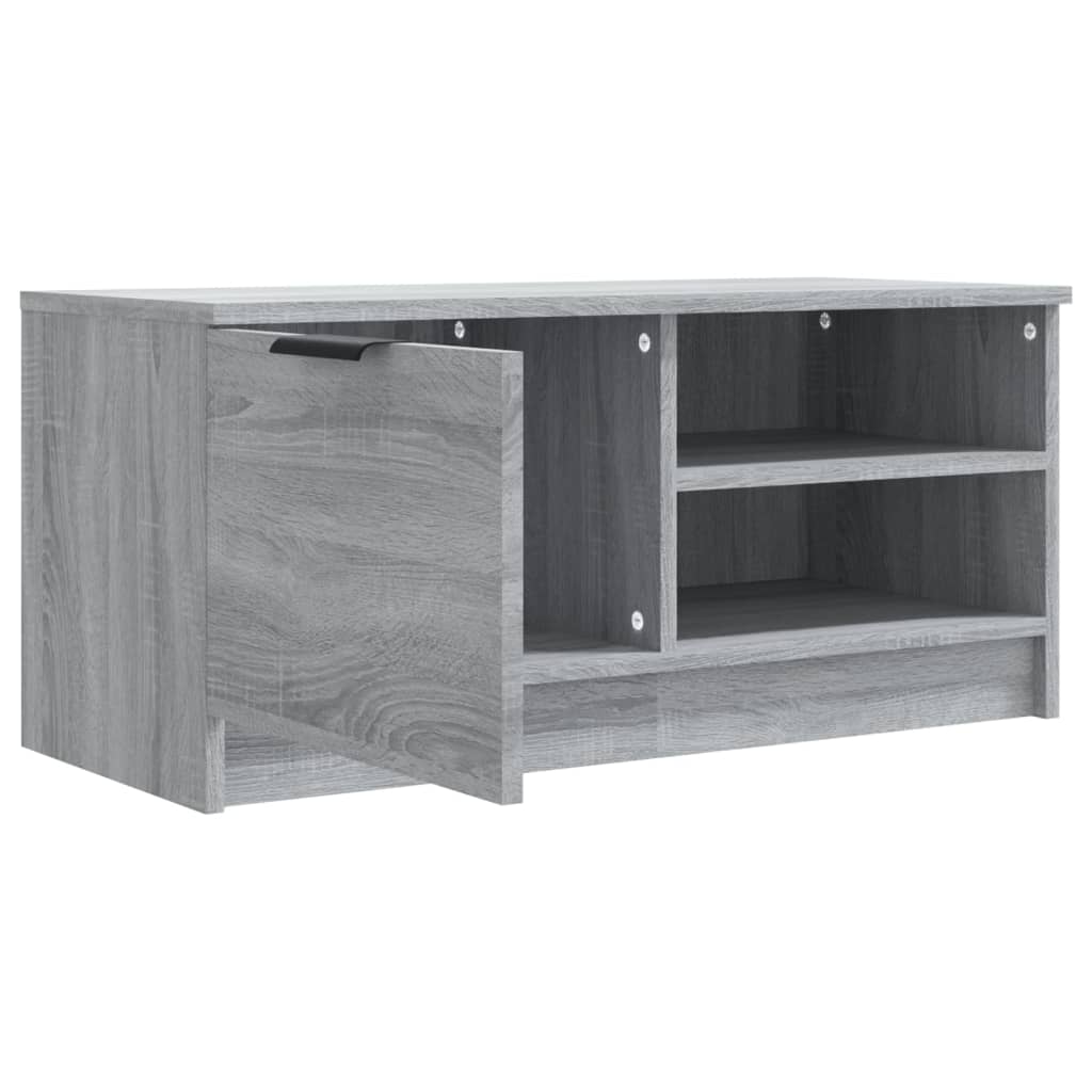 szürke sonoma színű szerelt fa TV-szekrény 80 x 35 x 36,5 cm