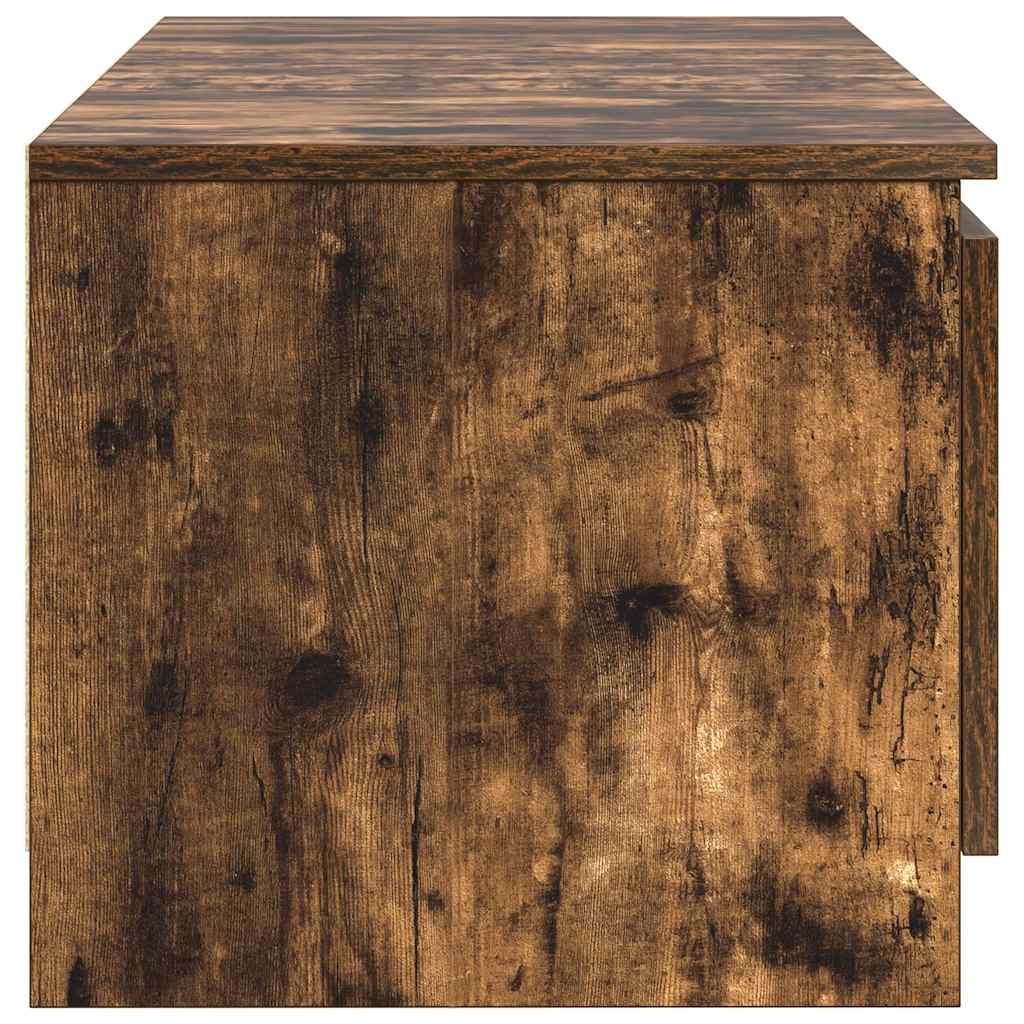 füstös tölgy színű szerelt fa TV-szekrény 140 x 40 x 35,5 cm