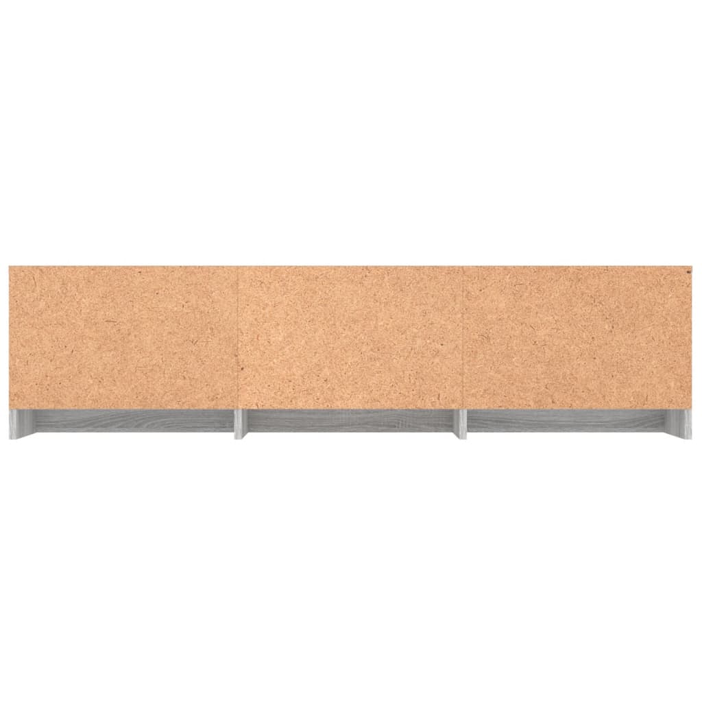 szürke sonoma színű szerelt fa TV-szekrény 140 x 40 x 35,5 cm