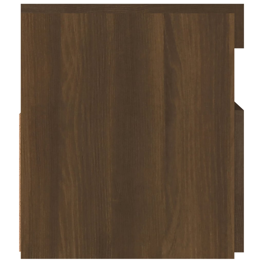 barna tölgyszínű TV-szekrény LED-világítással 90 x 35 x 40 cm