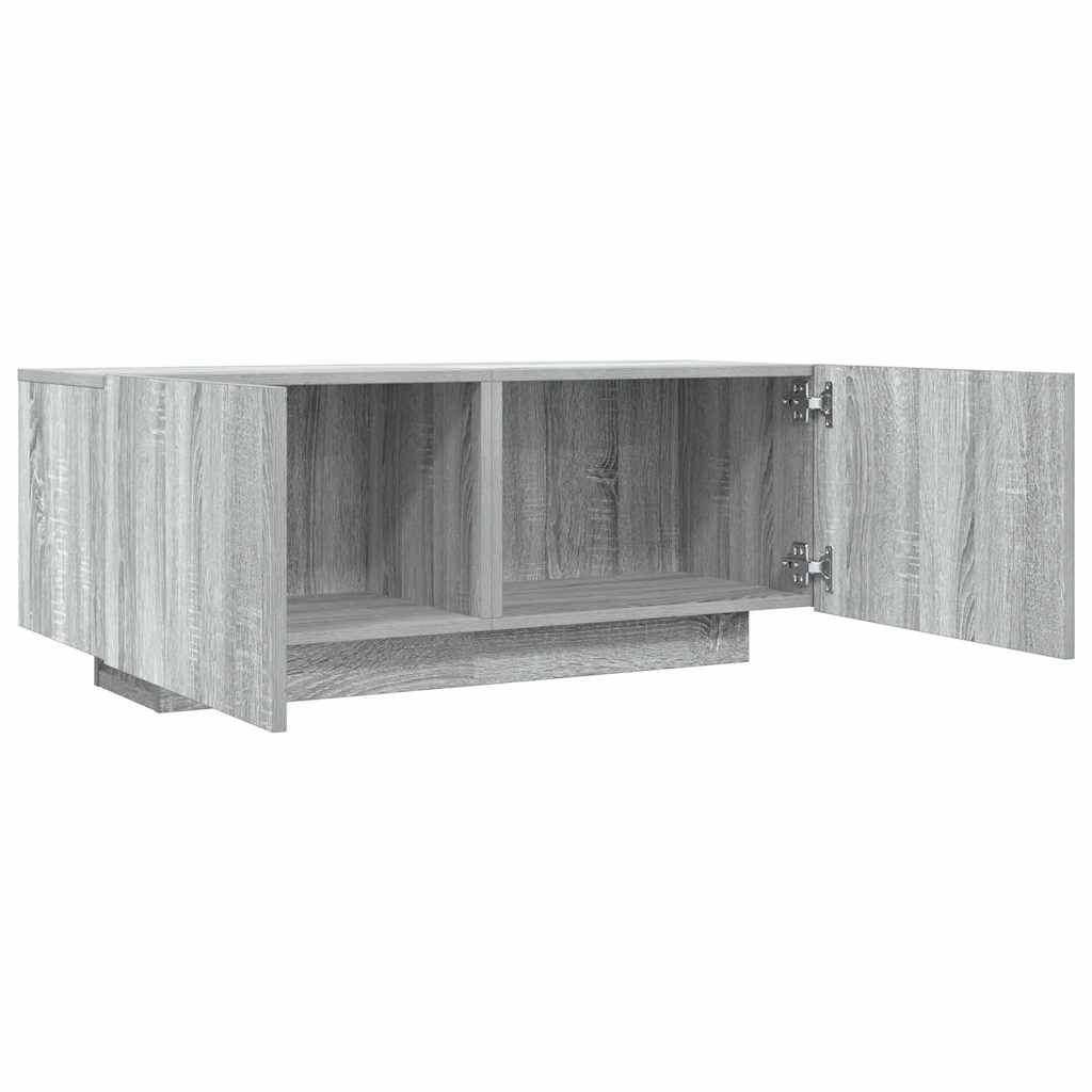 szürke sonoma színű szerelt fa TV-szekrény 100 x 35 x 40 cm
