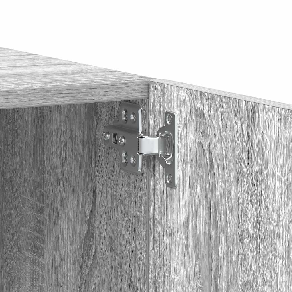 szürke sonoma színű szerelt fa TV-szekrény 100 x 35 x 40 cm