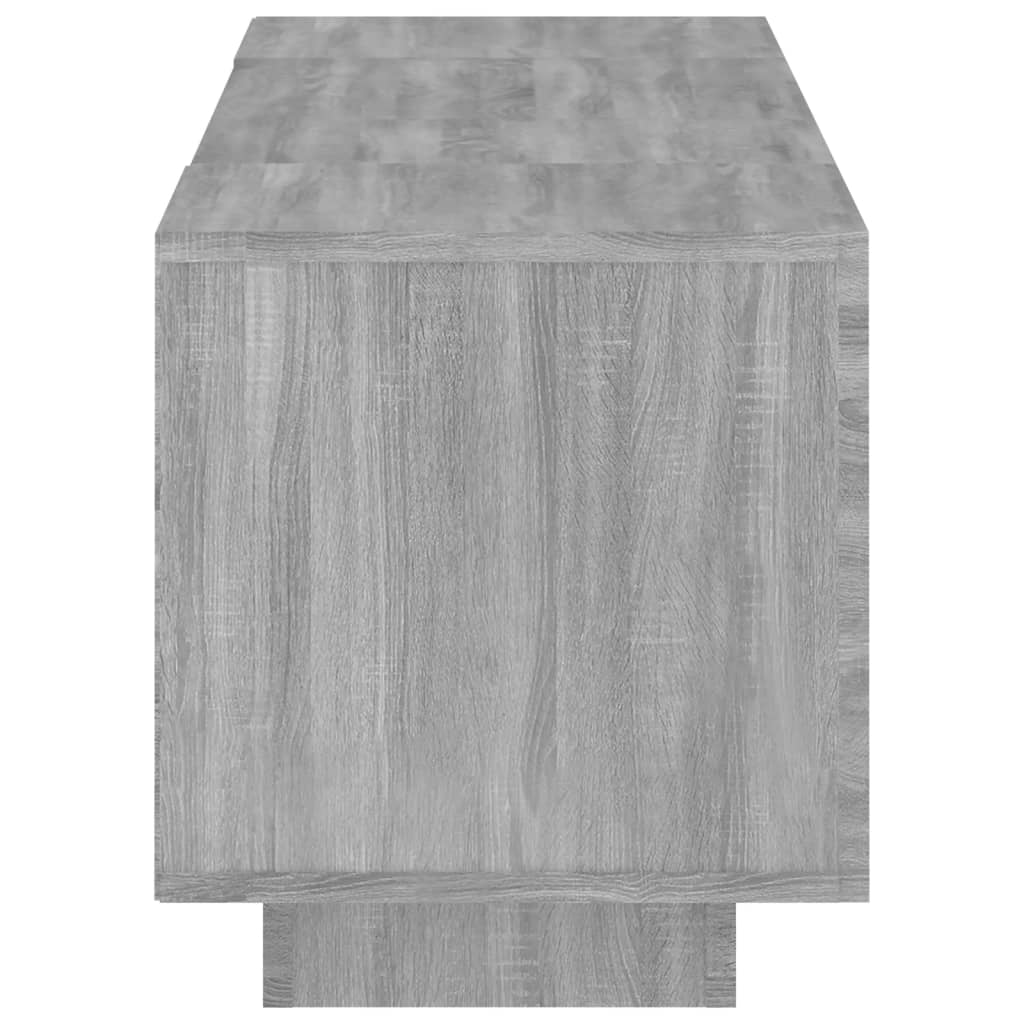 szürke sonoma színű TV-szekrény LED-lámpákkal 160x35x40 cm