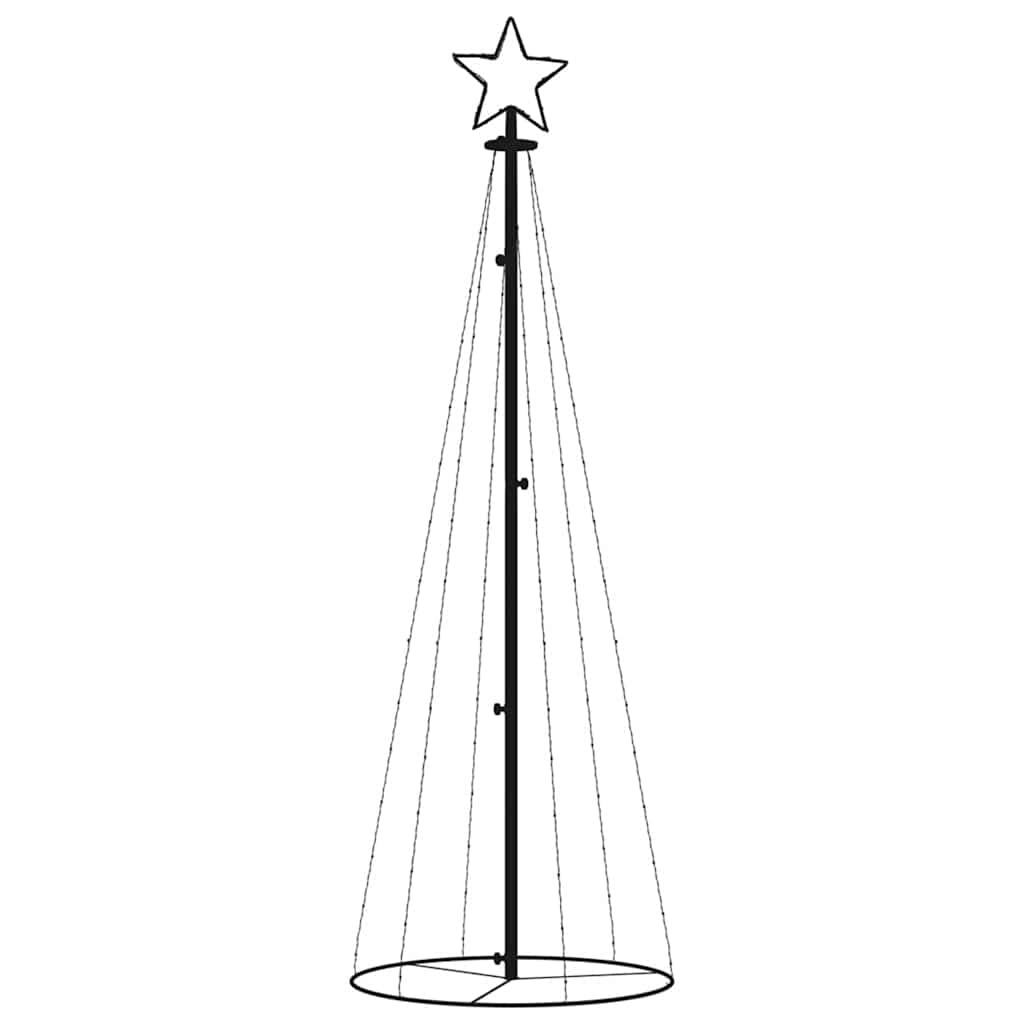 kúp alakú karácsonyfa 108 meleg fehér LED-del 70 x 180 cm