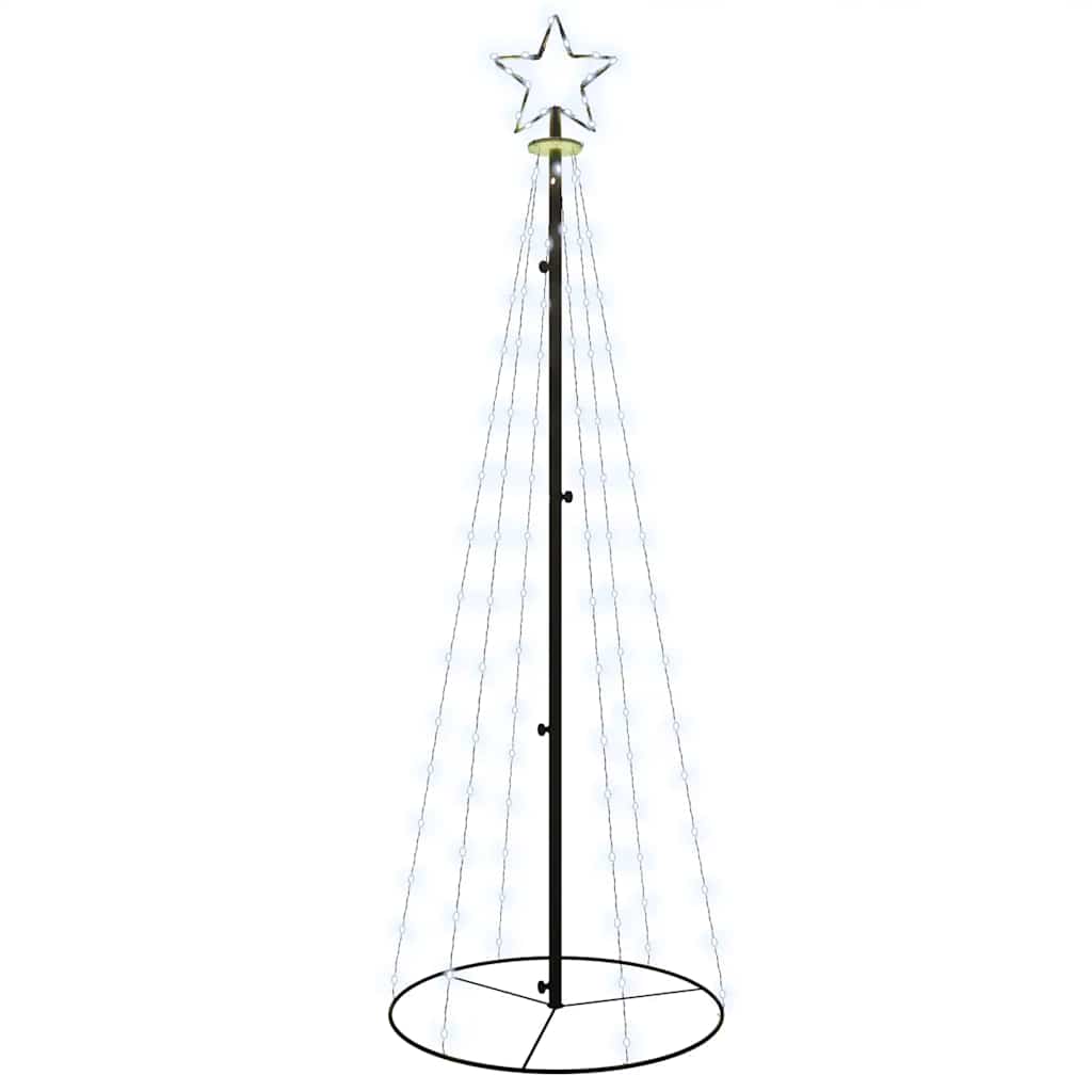 kúp alakú karácsonyfa 108 hideg fehér LED-del 70 x 180 cm