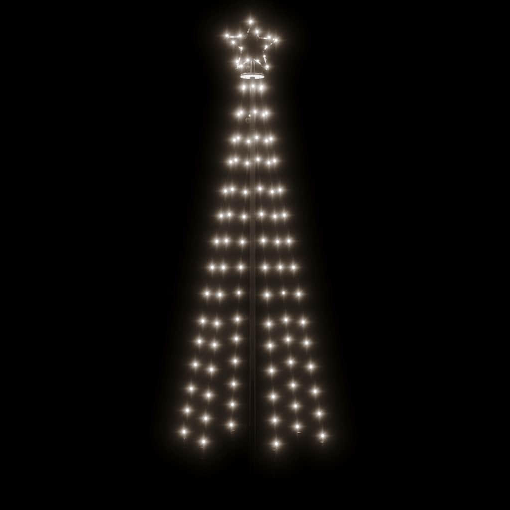 kúp alakú karácsonyfa 108 hideg fehér LED-del 70 x 180 cm