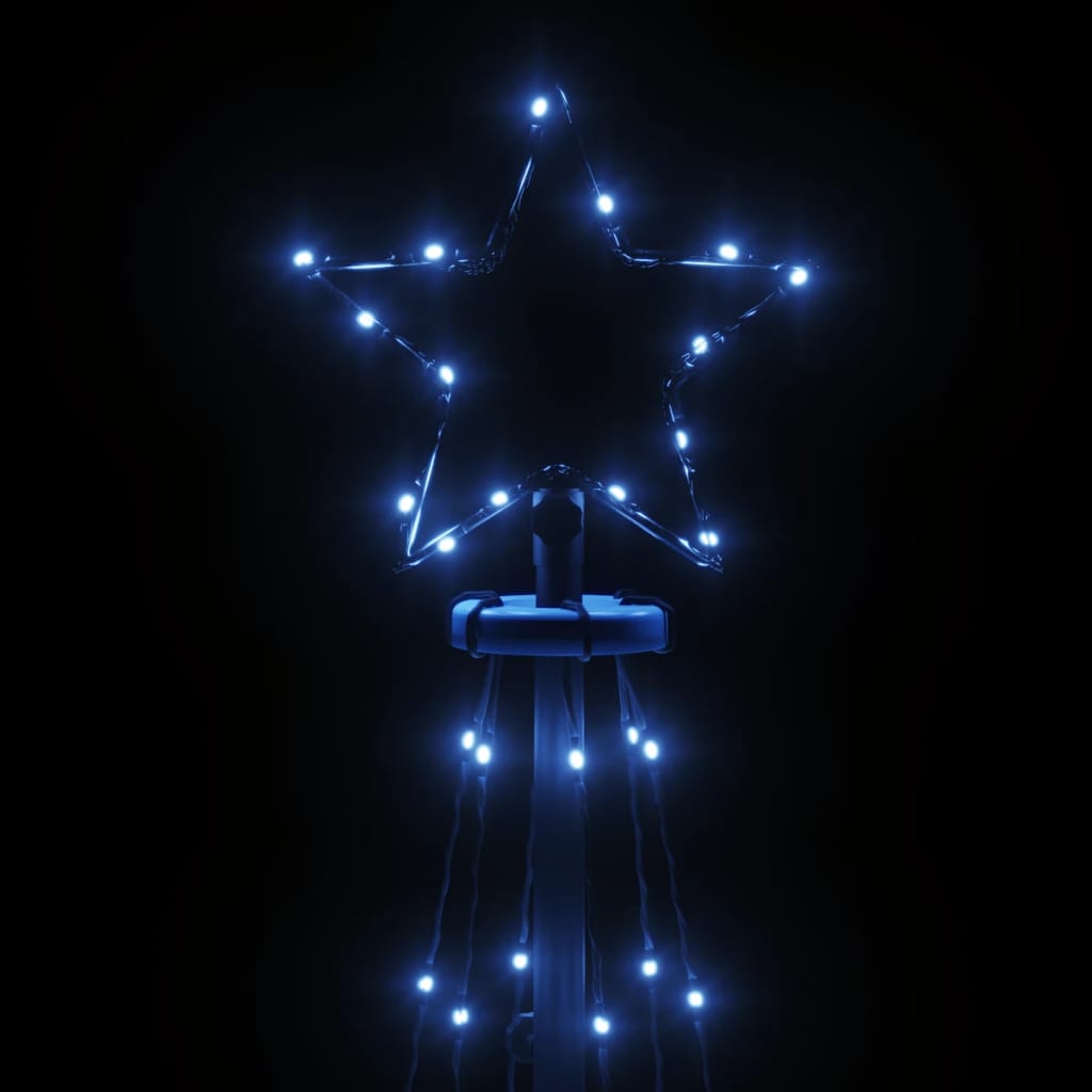 kúp alakú karácsonyfa 108 kék LED-del 70 x 180 cm