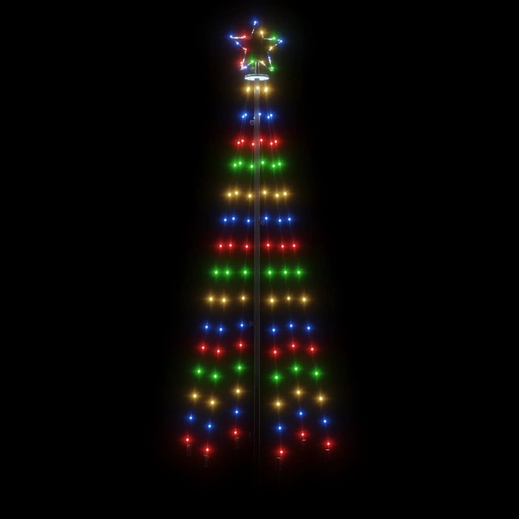 kúp alakú karácsonyfa 108 színes LED-del 70 x 180 cm