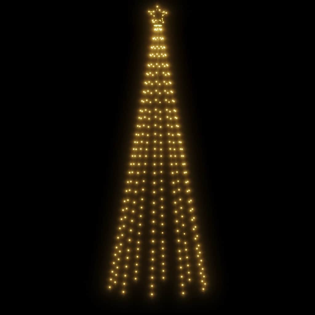 kúp alakú karácsonyfa 310 meleg fehér LED-del 100 x 300 cm